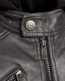 img 2 attached to Urban Republic Leather Jacket Fleece Boys' Clothing in Jackets & Coats