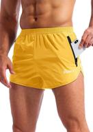 🏃 pudolla men’s running shorts: quick dry, 3 inch gym athletic workout shorts for men with zipper pockets logo