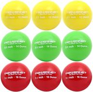 🏋️ powernet 3.2" weighted hitting batting progressive training balls (9 pack): enhance strength, form, and hand-eye coordination логотип