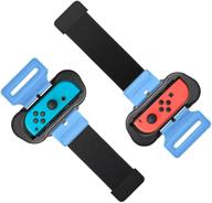 🎵 wrist bands for just dance & zumba burn it up | compatible with nintendo switch joy-cons & switch oled model | adjustable elastic strap | two sizes for adults and children | 2 pack | 2022, 2021, 2020 logo