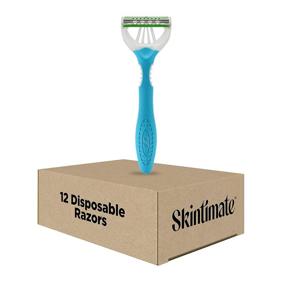 img 4 attached to 🥥 Skintimate Coconut Delight Women's Disposable Razors - Pack of 12