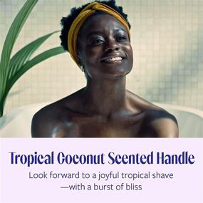 img 2 attached to 🥥 Skintimate Coconut Delight Women's Disposable Razors - Pack of 12