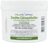 🏔️ premium zeolite powder: 0.55 pound 250g, ultra fine less-than 2 µm, 95% clinoptilolite, 3x activated, natural mineral dust by heiltropfen® logo