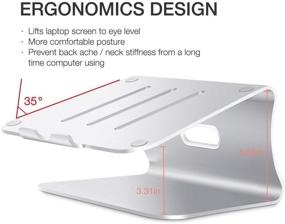 img 3 attached to 💻 Улучшите свою настройку ноутбука с помощью алюминиевой подставки для MacBook Bestand для улучшенного охлаждения и поддержки - идеально подходит для MacBook Air, MacBook Pro и всех ноутбуков - элегантный серебристый дизайн (защищено патентом)