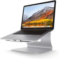 💻 улучшите свою настройку ноутбука с помощью алюминиевой подставки для macbook bestand для улучшенного охлаждения и поддержки - идеально подходит для macbook air, macbook pro и всех ноутбуков - элегантный серебристый дизайн (защищено патентом) логотип