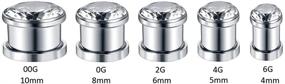 img 3 attached to Xpircn Stainless Steel Screw Tunnel Gauge Earring Expander Stretching Kit: Expand and Stretch with Ease!