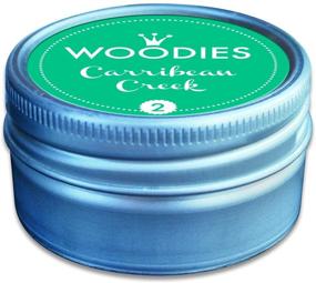 img 2 attached to Woodies Thank You Stamp Set with Carribean Creek Ink Pad: Perfect for DIY Crafts and Card Making