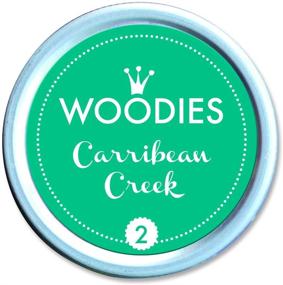 img 3 attached to Woodies Thank You Stamp Set with Carribean Creek Ink Pad: Perfect for DIY Crafts and Card Making