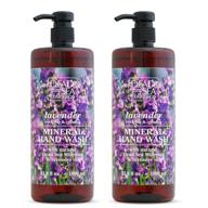 🌿 calming and reviving lavender mineral hand wash - dead sea collection, pack of 2, 67.6 fl.oz logo