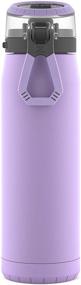 img 2 attached to 🌸 20oz Lilac ZULU Swift Stainless Steel Vacuum Insulated Water Bottle: Antimicrobial Guardian Technology & Silicone Straw