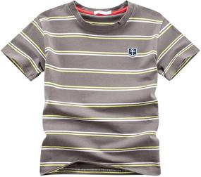 img 4 attached to 👕 WIYOSHY Boys' Striped Crew Neck Short Sleeve T-Shirts - Cotton Top Tees for Better SEO