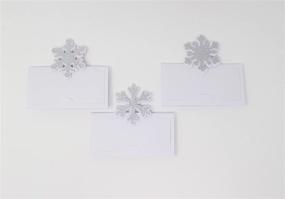 img 2 attached to Snowflakes Place Cards (Silver) - Pack of 12