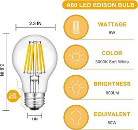 img 2 attached to 💡 CRLight Dimmable LED Bulb, Extended Filament for Industrial Lighting Components