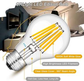 img 3 attached to 💡 CRLight Dimmable LED Bulb, Extended Filament for Industrial Lighting Components