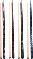 🎱 garsen 4-piece pool stick set: 58 inch, 18oz, 19oz, 20oz, 21oz with unique wrap design логотип