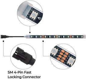 img 3 attached to 🚦 DITRIO 6шт RGB гибкие светодиодные полосы Neon SMD 5050: идеальный комплект освещения для мотоциклов ATVs UTVs Golf Carts - включает 6шт Y-разъемов типа 1-2Way