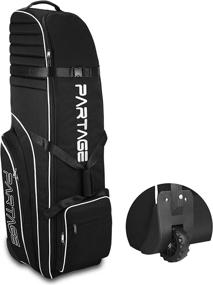 img 4 attached to 🏌️ Partage Golf Travel Bag: Durable 900D Oxford Case with Wheels for Airlines - Black