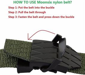 img 2 attached to 🎯 Moonsix Nylon Tactical Military Buckle Men's Accessories: Superior Tactical Gear for the Modern Man