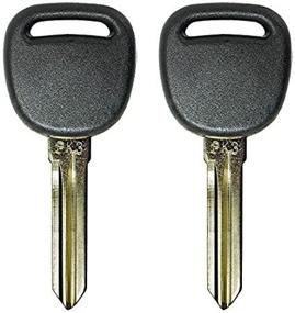 img 1 attached to 🔑 QualityKeylessPlus Pack of 2 PK3 B107PT Transponder Chip Keys for GM Vehicles - Premium Replacement Keys