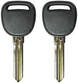 img 2 attached to 🔑 QualityKeylessPlus Pack of 2 PK3 B107PT Transponder Chip Keys for GM Vehicles - Premium Replacement Keys