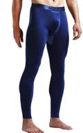 🩳 ouruikia men's modal thermal underwear pants: ultra-comfortable long johns with separate pouch logo