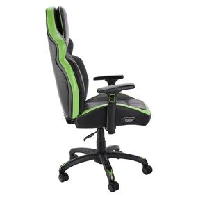 img 2 attached to Green Amazon Basics Ergonomic Gaming Chair – Bluetooth Speakers, Built-in Mic, & Push-Button Height Control