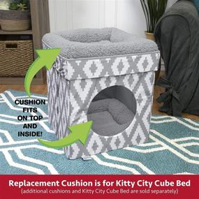 img 2 attached to 🐾 Enhanced Kitty City Claw Mega Kit 2.0, Premium Cat Furniture with Scratch-Resistant Sisal Replacement and Comfy Cat Cushion