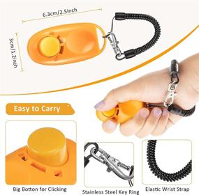 img 2 attached to 🐶 Frienda 16 Pieces Dog Training Clicker with Wrist Strap & Big Button for Pet Behavioral Training - Clickers for Dogs, Cats, Birds, Horses - Includes 16 Colors