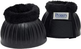 img 1 attached to 👢 Double Velcro Fleece Bell Boots by Perri