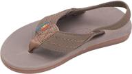 kid's cape molded rubber sandal by rainbow sandals logo