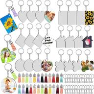 sublimation keychain transfer double side supplies logo