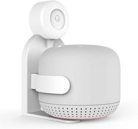img 1 attached to 🔌 Google Nest WiFi Router Mount - Premium Screwless Mounting Solution with In-Built Cable Management System - Compatible with Google WiFi Mesh, Google WiFi Point & Google WiFi (2nd Generation) AC2200