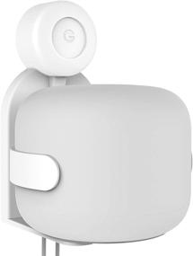img 2 attached to 🔌 Google Nest WiFi Router Mount - Premium Screwless Mounting Solution with In-Built Cable Management System - Compatible with Google WiFi Mesh, Google WiFi Point & Google WiFi (2nd Generation) AC2200