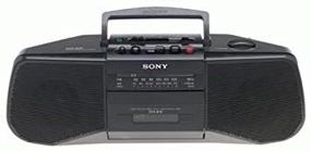 img 4 attached to 🎵 Sony CFS-B15 AM/FM Stereo Cassette Recorder: Enhanced Listening Experience in Sleek Black Design