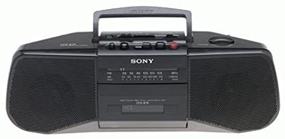 img 2 attached to 🎵 Sony CFS-B15 AM/FM Stereo Cassette Recorder: Enhanced Listening Experience in Sleek Black Design