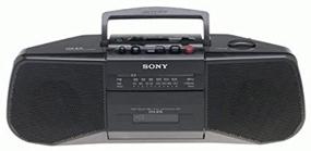 img 1 attached to 🎵 Sony CFS-B15 AM/FM Stereo Cassette Recorder: Enhanced Listening Experience in Sleek Black Design