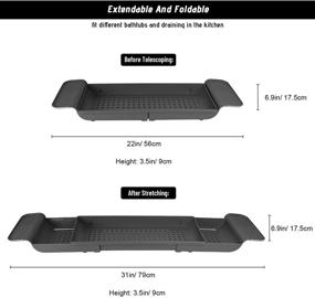 img 3 attached to Expandable YOCOMEY Multifunctional Bathroom Organizer