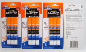 img 3 attached to 🖋️ Elmer's Washable School Glue Pens - Precision Tip, #1 Teacher Brand (3-pens Per Pack) - 4 Packs