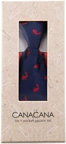 img 1 attached to Canacana Rabbit Microfiber Pre Tied Stripes Boys' Accessories in Neckties
