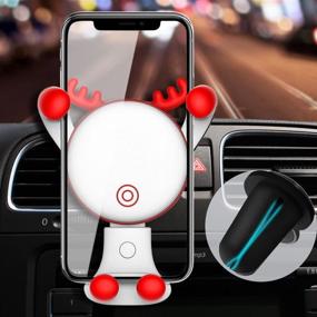 img 3 attached to 📱 Крепление для телефона REDSHINE Gravity Car Mount Air Vent для iPhone 11/ X/Xs Max/8/7/7P/6s/6P/5S, Samsung Galaxy S5/S6/S7/S8/S9, Note8, Google, LG, Huawei и других - идеальное крепление для телефона в автомобиле