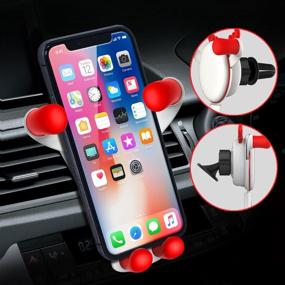 img 1 attached to 📱 Крепление для телефона REDSHINE Gravity Car Mount Air Vent для iPhone 11/ X/Xs Max/8/7/7P/6s/6P/5S, Samsung Galaxy S5/S6/S7/S8/S9, Note8, Google, LG, Huawei и других - идеальное крепление для телефона в автомобиле