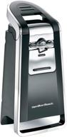 🥫 hamilton beach smooth touch electric can opener (model 76606za) - easy push down lever, opens all standard-size and pop-top cans, extra tall design - black and chrome finish logo