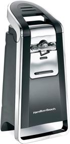 img 4 attached to 🥫 Hamilton Beach Smooth Touch Electric Can Opener (Model 76606ZA) - Easy Push Down Lever, Opens All Standard-Size and Pop-Top Cans, Extra Tall Design - Black and Chrome Finish