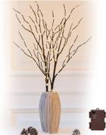 100 led lighted brown willow branches - 2 pack artificial branches with timer, waterproof battery operated for indoor outdoor christmas wedding party home decoration (vase excluded) logo