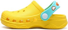 img 1 attached to 👶 Qianle Toddler Garden Clogs Slip-On Water Shoes: Comfort and Protection for Little Feet