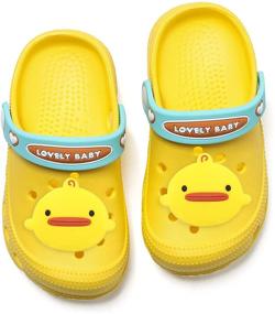 img 4 attached to 👶 Qianle Toddler Garden Clogs Slip-On Water Shoes: Comfort and Protection for Little Feet