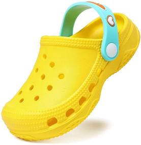 img 3 attached to 👶 Qianle Toddler Garden Clogs Slip-On Water Shoes: Comfort and Protection for Little Feet