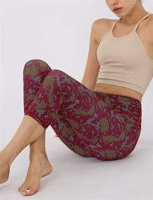 img 1 attached to ODODOS Women's Yoga Capris: High Waist, Tummy Control Workout Leggings with Pocket