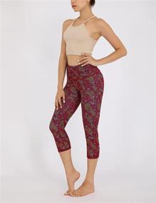 img 2 attached to ODODOS Women's Yoga Capris: High Waist, Tummy Control Workout Leggings with Pocket