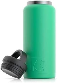 img 2 attached to 🥤 RTIC Bottle, 36 oz, Mint, Double Vacuum Insulated Water Bottle, Stainless Steel for Hot and Cold Drinks, Sweat Proof Thermos, Ideal for Travel, Hiking, and Camping